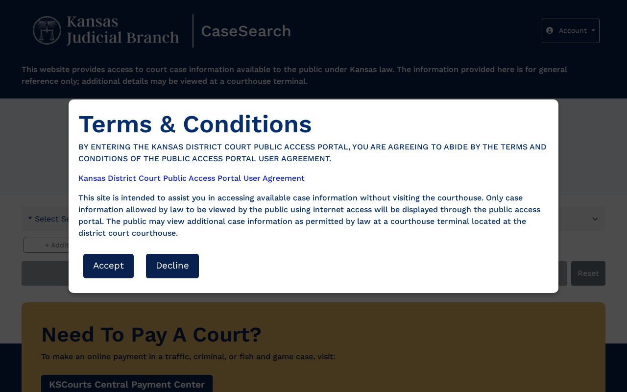 Woodson County 72-hour release Kansas court case search